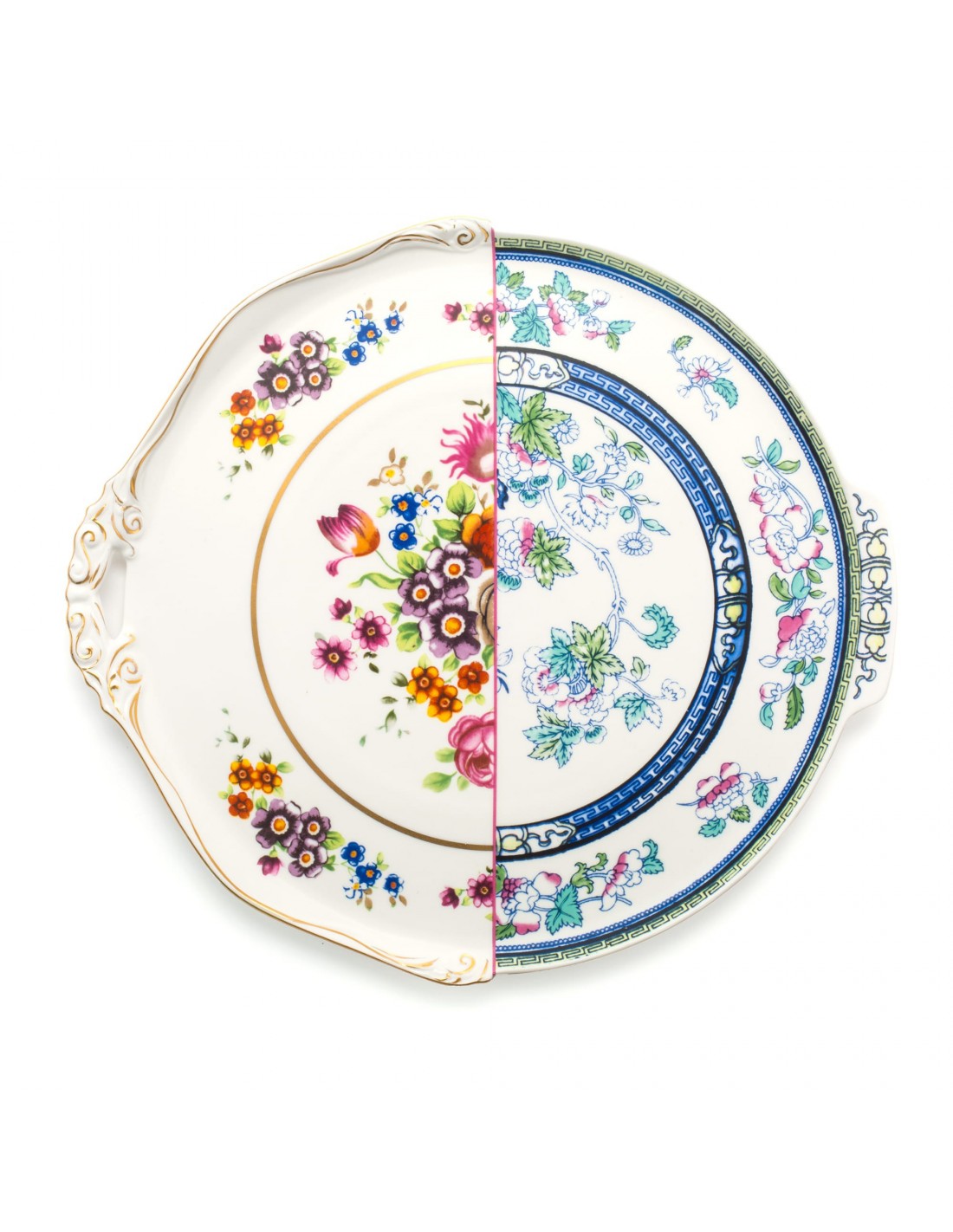SELETTI Hybrid Porcelain round plate - Dorotea - pack of 2