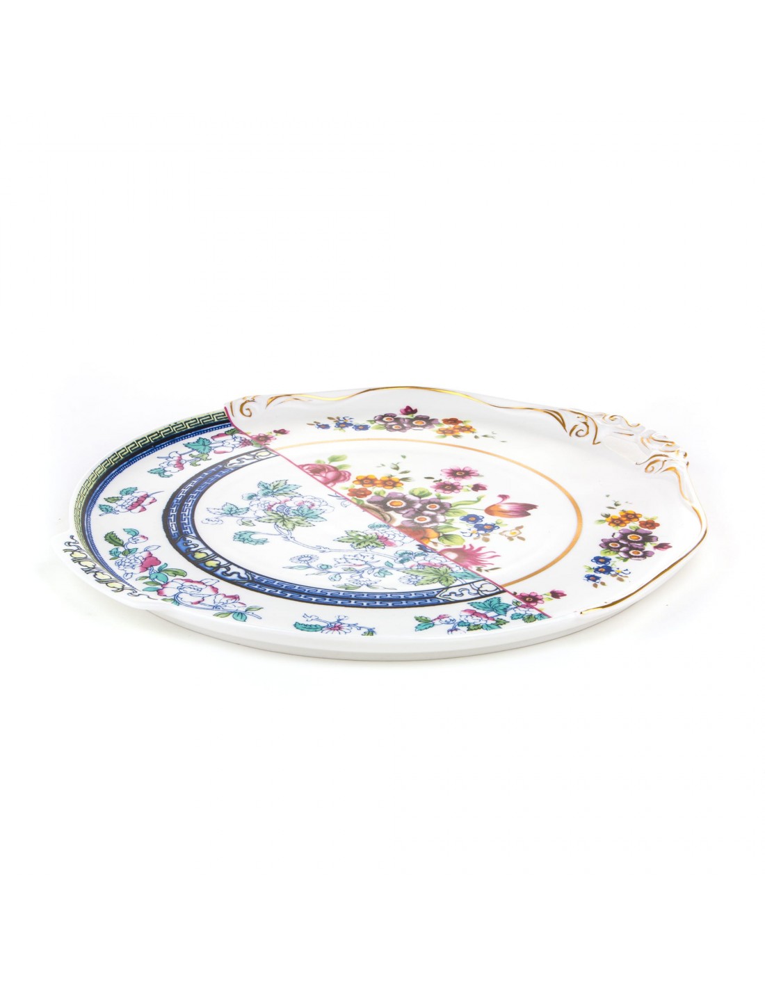 SELETTI Hybrid Porcelain round plate - Dorotea - pack of 2