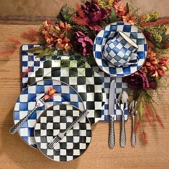 Courtly Check Enamel Salad/Dessert Plate