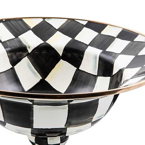 Courtly Check Enamel Compote - Large