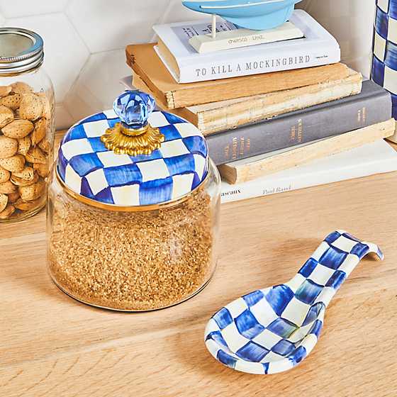 Royal Check Enamel Spoon Rest