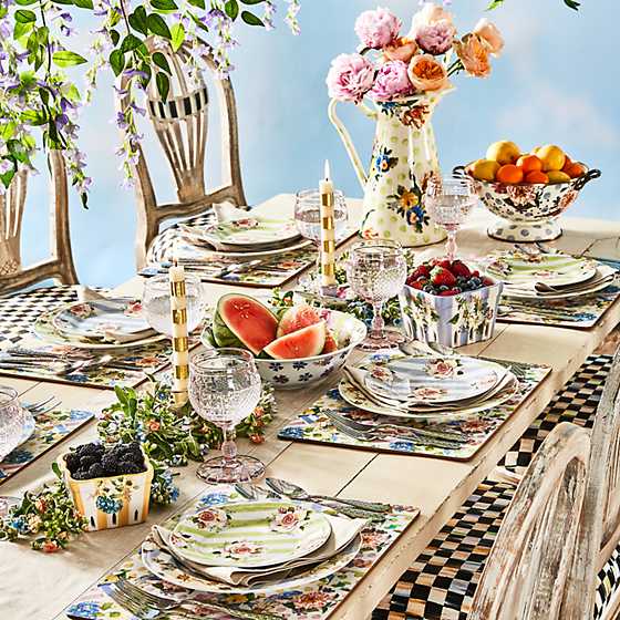 Wildflowers Dinner Plate - Blue