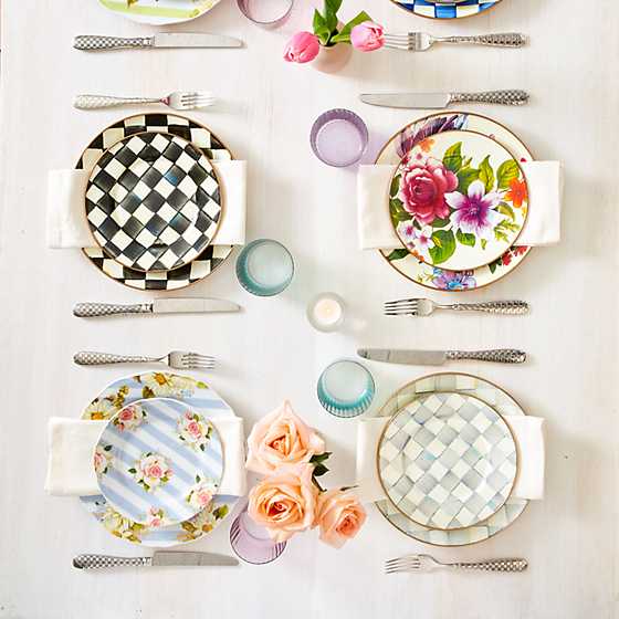 Wildflowers Dinner Plate - Blue