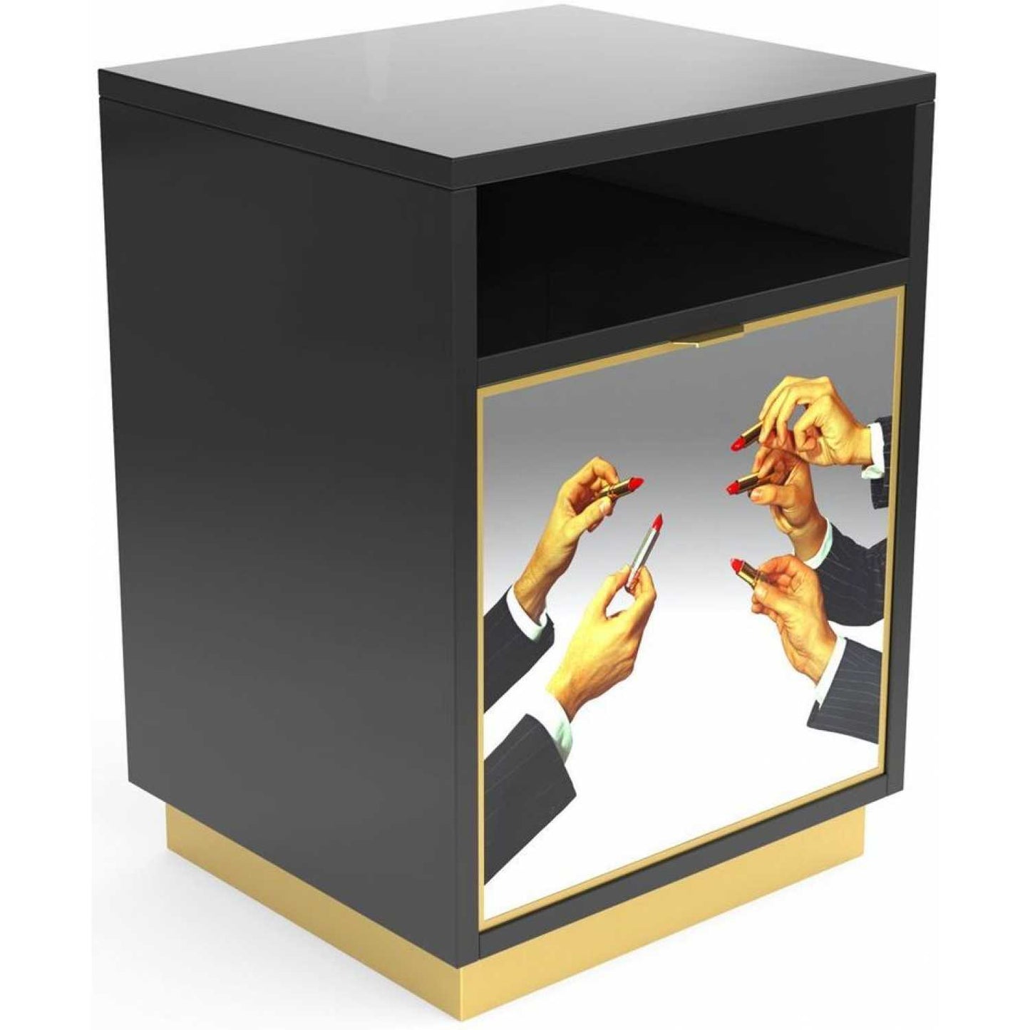 Seletti Toiletpaper Bedside Table - Lipsticks Black