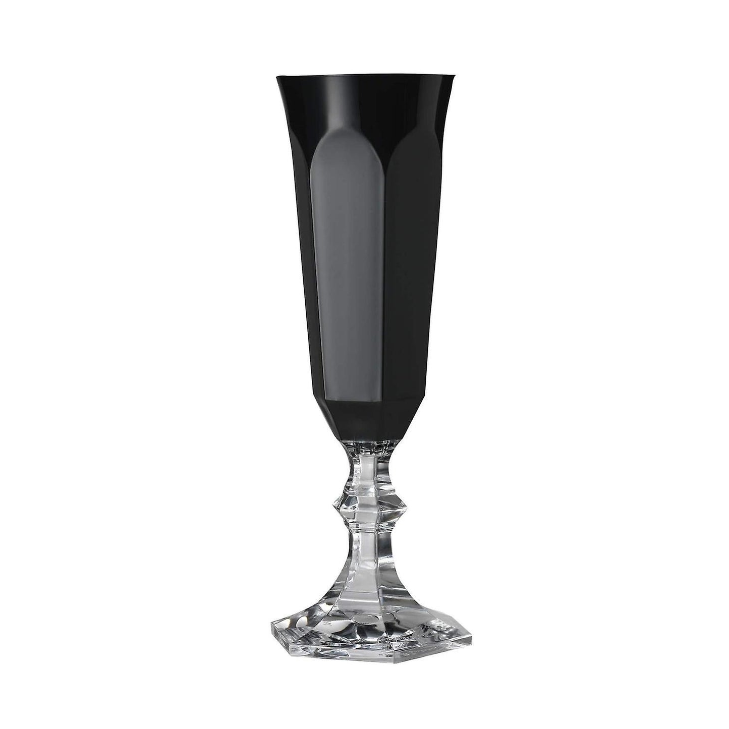 CHAMPAGNE FLUTE DOLCE VITA BLACK - Set of 6