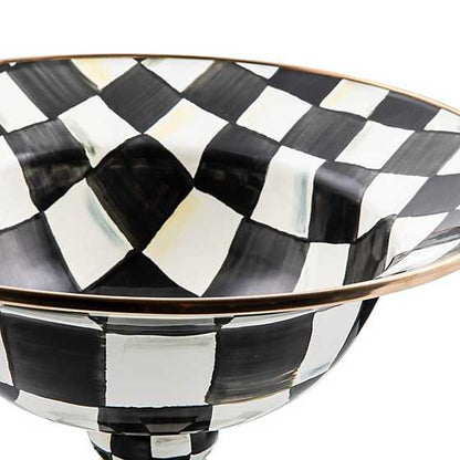 Courtly Check Enamel Compote - Large