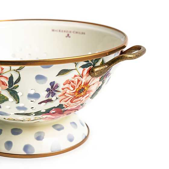 Wildflowers Enamel Large Colander - Blue