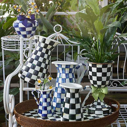 Royal Check Enamel Practical Pitcher - Large