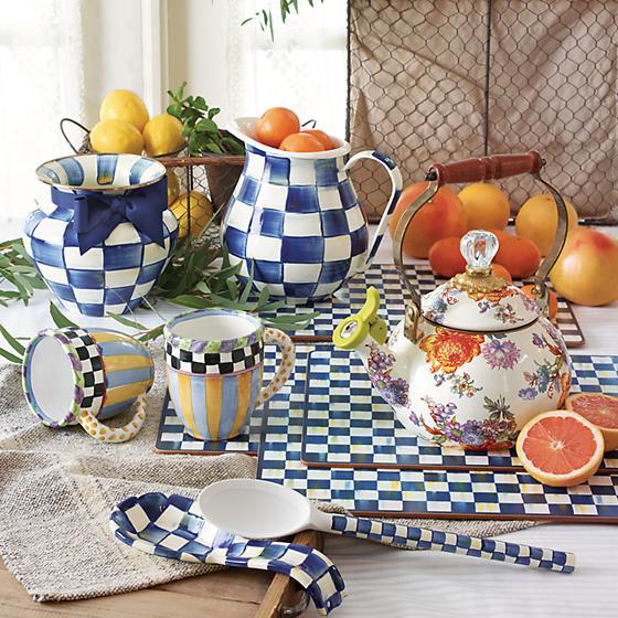 MacKenzie-Childs Royal Check Cork Back Placemats - Set of 4 Tableware Mackenzie Childs 