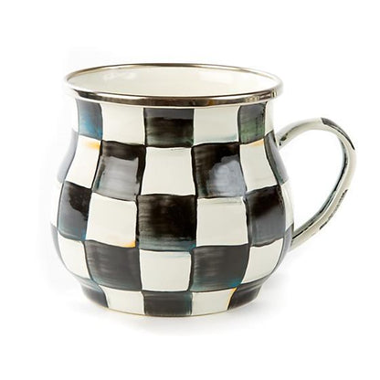 MacKenzie-Childs Courtly Check Enamel Mug Tableware Mackenzie Childs 
