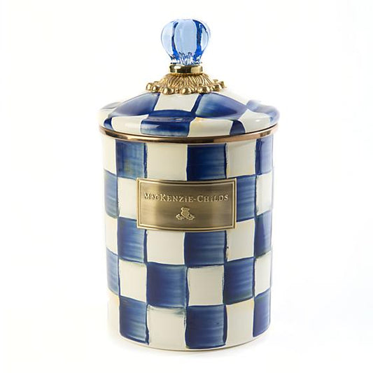 MacKenzie-Childs Royal Check Canister - Medium Kitchen Mackenzie Childs 