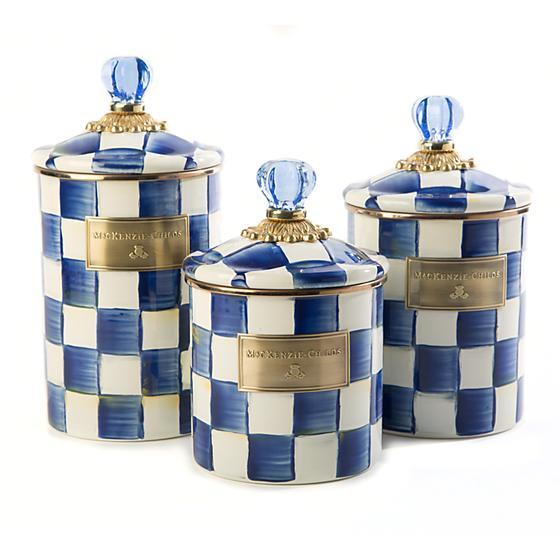 MacKenzie-Childs Royal Check Canister - Large Kitchen Mackenzie Childs 