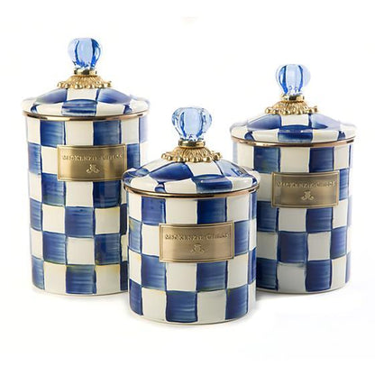 MacKenzie-Childs Royal Check Canister - Large Kitchen Mackenzie Childs 