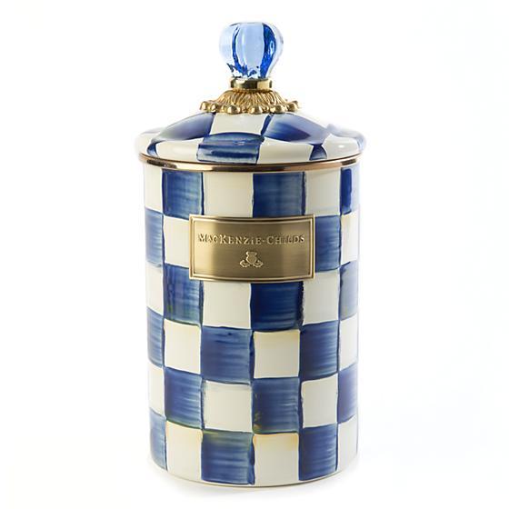 MacKenzie-Childs Royal Check Canister - Large Kitchen Mackenzie Childs 