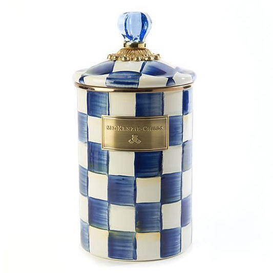 MacKenzie-Childs Royal Check Canister - Large Kitchen Mackenzie Childs 