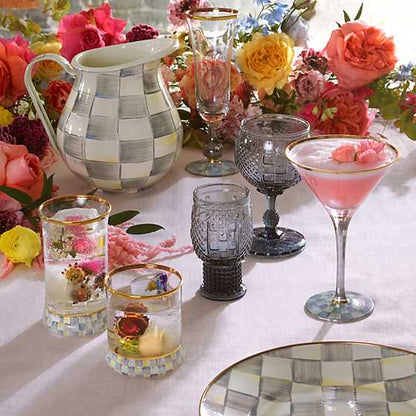 MacKenzie-Childs Sterling Check Pitcher