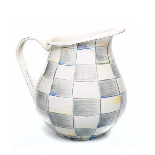 MacKenzie-Childs Sterling Check Pitcher