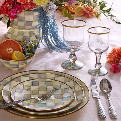 MacKenzie-Childs Sterling Check Everything Bowl