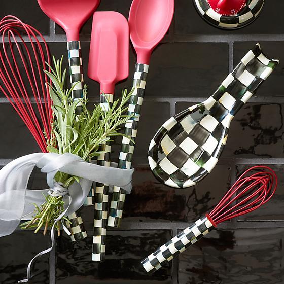 MacKenzie-Childs Courtly Check Enamel Spoon Rest Kitchen Mackenzie Childs 