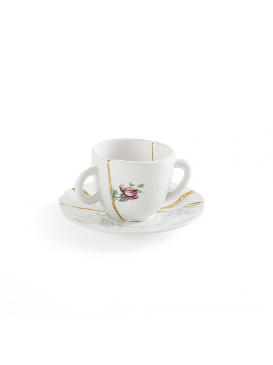 Kintsugi Coffee cup with saucer Tableware SELETTI 
