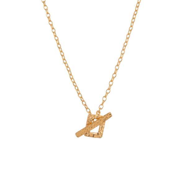 Think Positive Chain Gold Plated Sterling Silver Necklaces