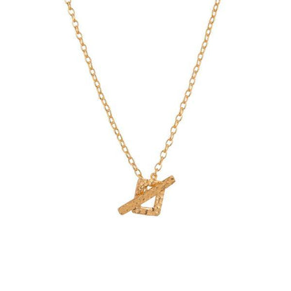 Think Positive Chain Gold Plated Sterling Silver Necklaces
