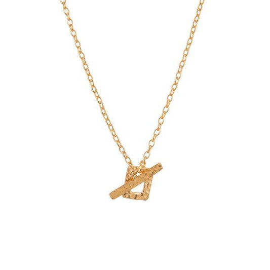Think Positive Chain Gold Plated Sterling Silver Necklaces